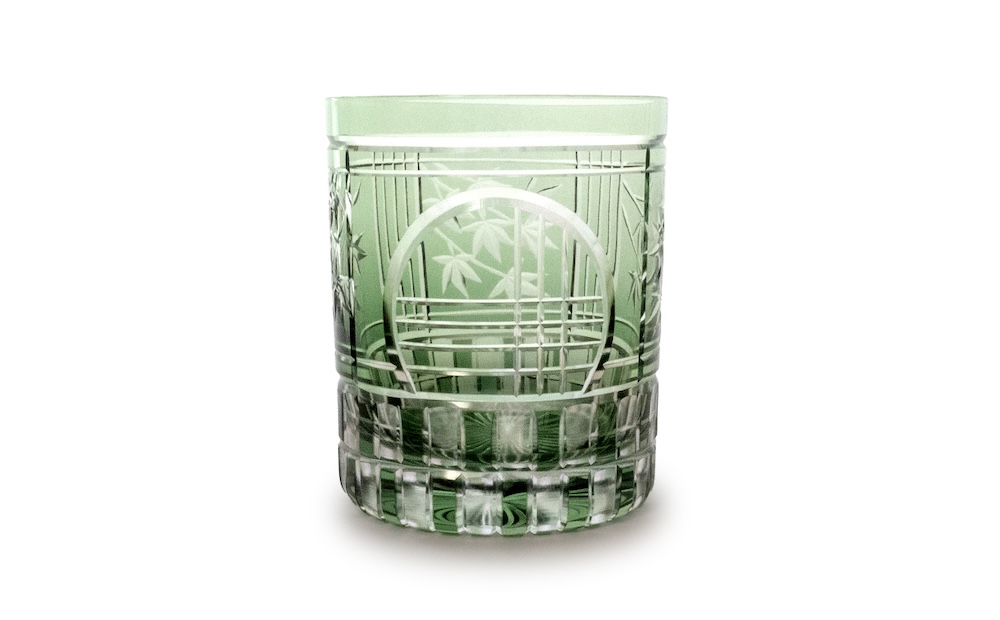 浅草切子 KANA KURITA「季（とき）の間 ―紅葉―」木箱入り 紅葉