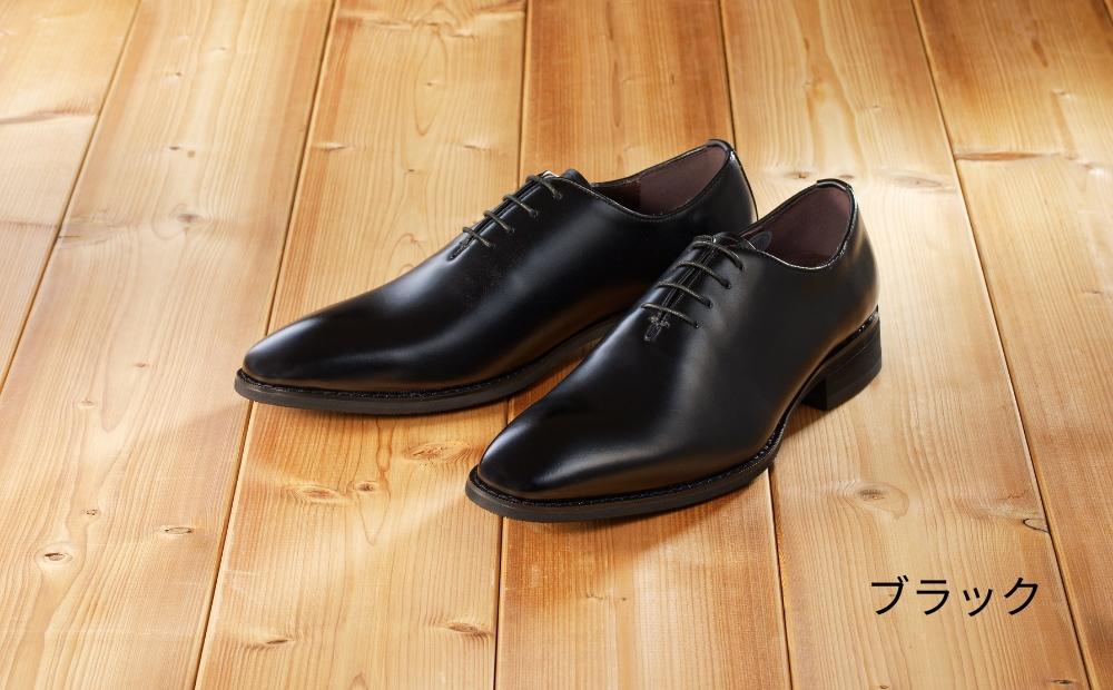 【匠の靴】超軽量＆履き心地抜群な本革ビジネスシューズAF-02(サイズ：26.5cm、カラー：ブラック) ブラック 26.5cm