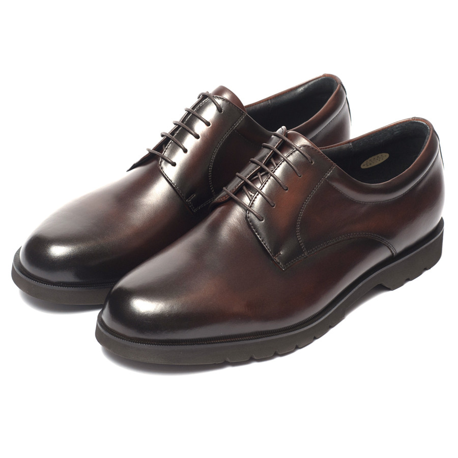 【匠の靴】超軽量 幅広6E本革ビジネスシューズTT-24S (サイズ：27.0cm、カラー：ダークブラウン) ダークブラウン 27.0cm