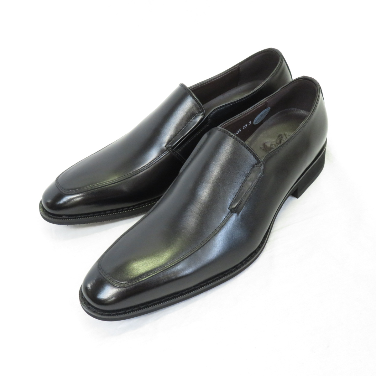 【匠の靴】超軽量＆履き心地抜群な本格ビジネスシューズ サイドゴア スリッポン[AF-03](サイズ：27.0cm) 27.0cm