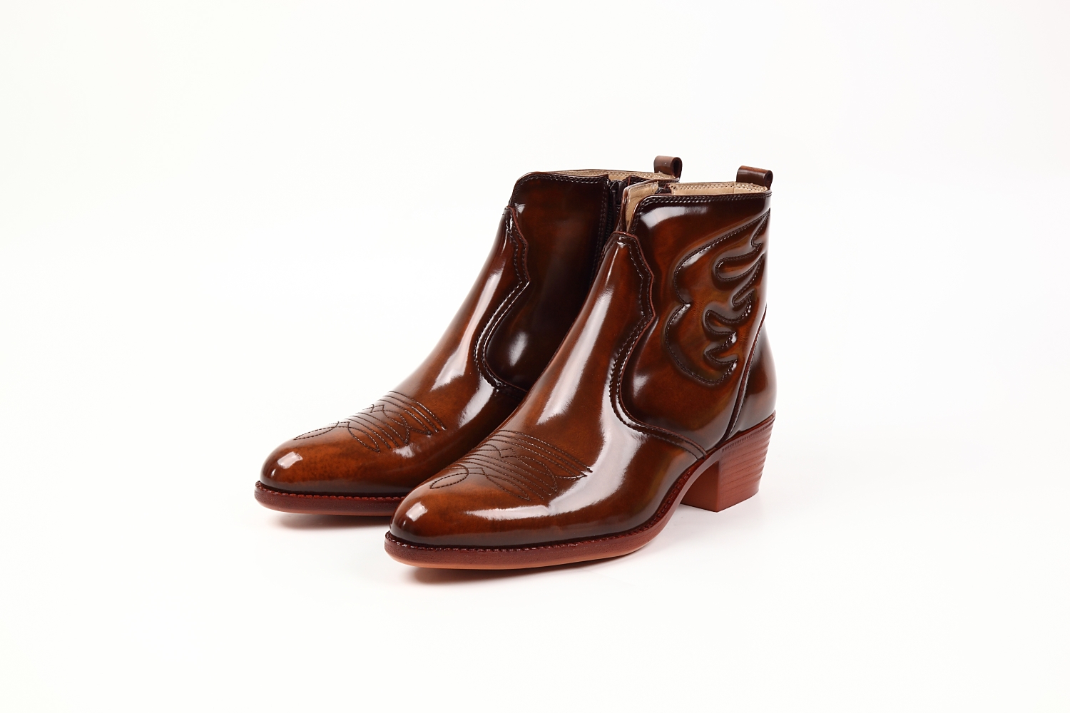 【Made in JAPAN】本革ウエスタンブーツ日本製(サイズ：27.5cm、カラー：ブラウン) ブラウン 27.5cm