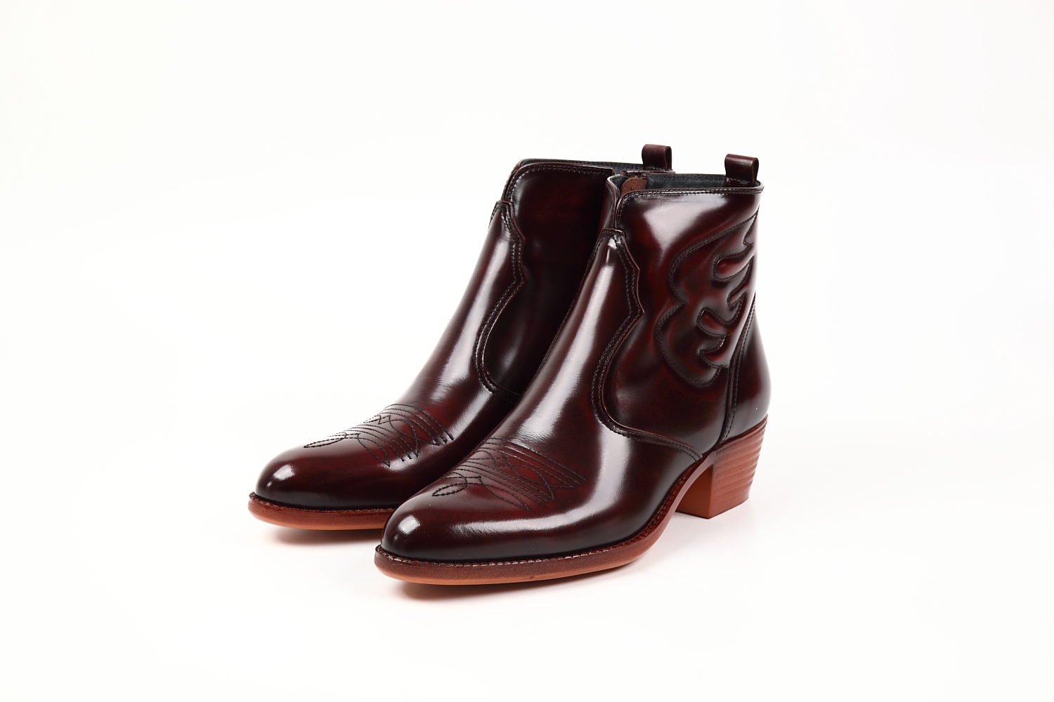 【Made in JAPAN】本革ウエスタンブーツ日本製(サイズ：27.0cm、カラー：ワイン) ワイン 27.0cm