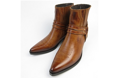 【浅草の靴】テキサスビレッジ 本革ウエスタンブーツ[5535](サイズ：27.0cm、カラー：ブラウン) ブラウン 27.0cm