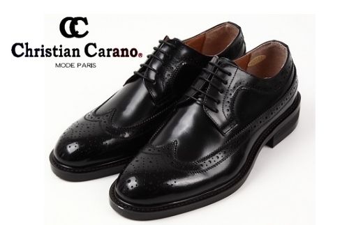 【浅草の靴】クリスチャンカラノ 本革ビジネスシューズ[FH-27](サイズ：26.0cm、カラー：ブラック) ブラック 26.0cm
