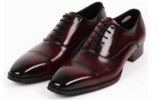 【浅草の靴】クリスチャンカラノ 本革ビジネスシューズ[TK-490](サイズ：25.0cm、カラー：ワイン) ワイン 25.0cm