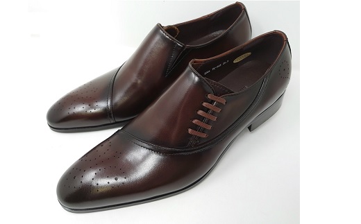【浅草の靴】クリスチャンカラノ 本革ビジネスシューズ[TK-848](サイズ：27.0cm、カラー：ダークブラウン) ダークブラウン 27.0cm