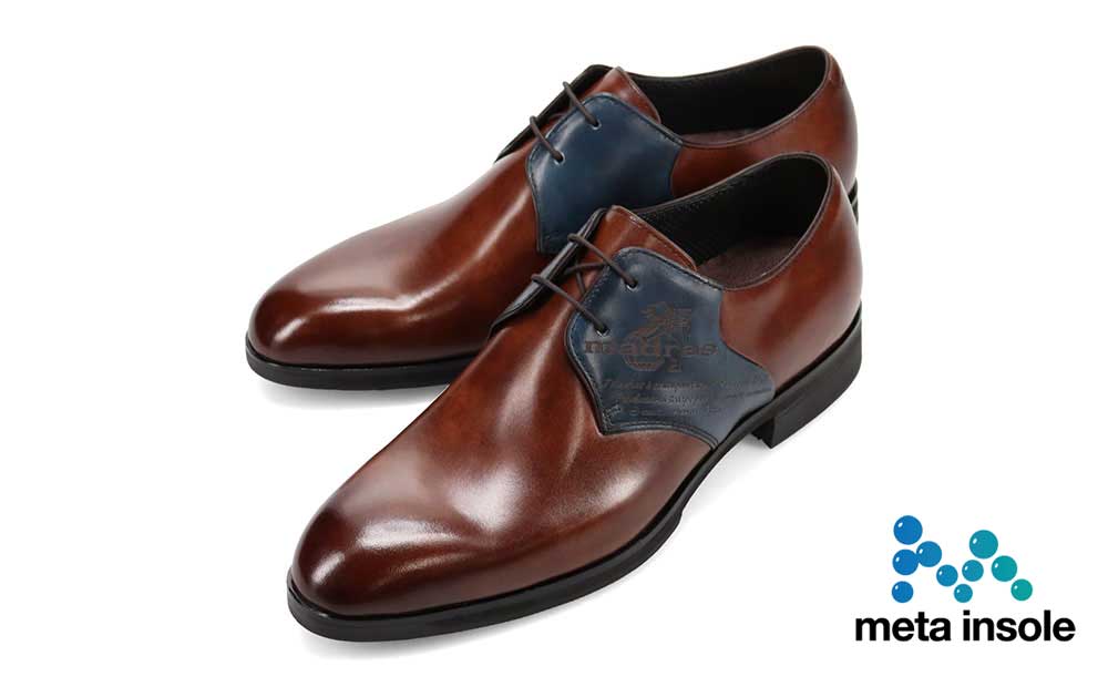 madras(マドラス) 紳士靴 meta insole搭載 M523MT (カラー：ダークブラウン/ネイビー、サイズ：25.0cm) ダークブラウン/ネイビー 25.0cm