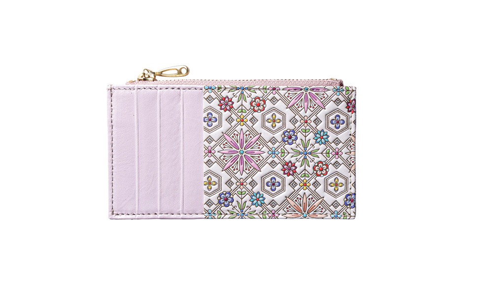 【浅草文庫】フラグメントケース〈花菱柄〉(カラー：ピンク) ピンク