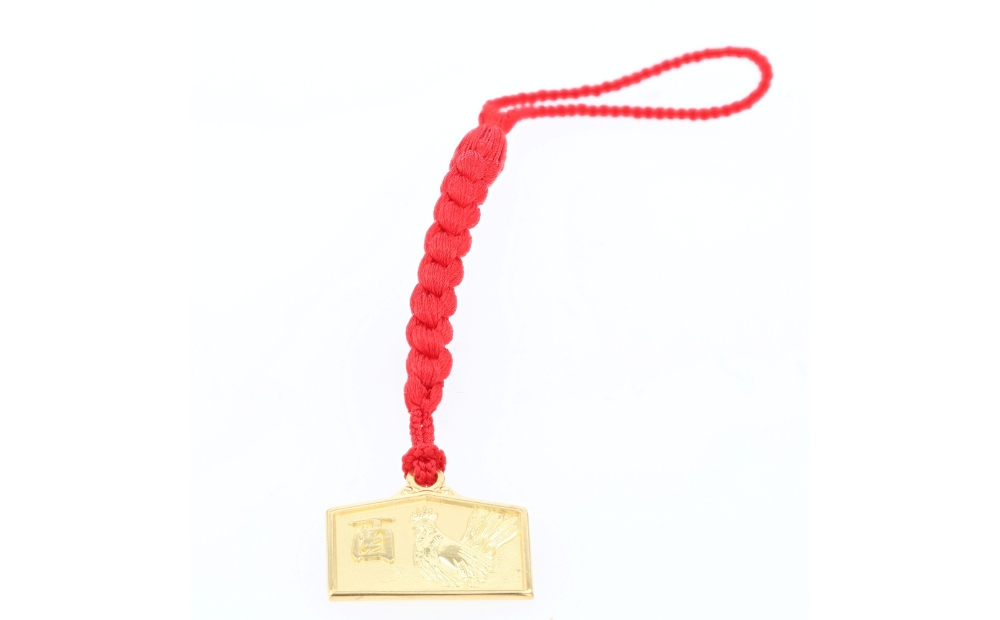 [K18] 干支絵馬根付 (12種) (柄：酉) 柄：酉