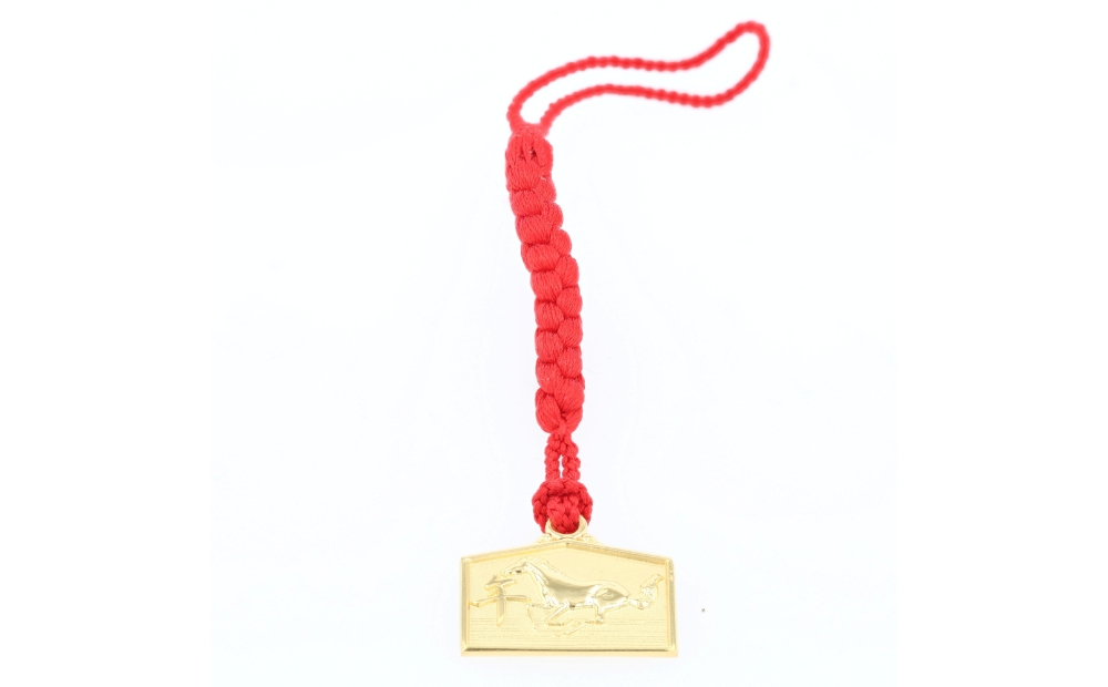 [K18] 干支絵馬根付 (12種) (柄：午) 柄：午