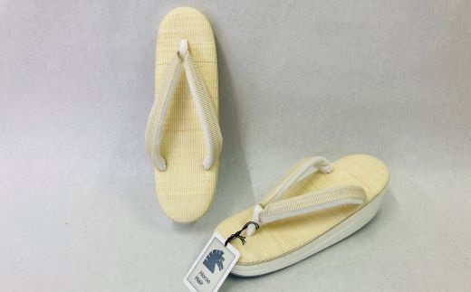 高級ホースヘアー和装草履【婦人】 (サイズ：L、カラー：生成り) 生成り L