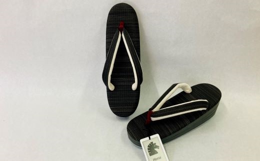 高級ホースヘアー和装草履【婦人】 (サイズ：Ｌ、カラー：黒茶まじり) 黒茶まじり L