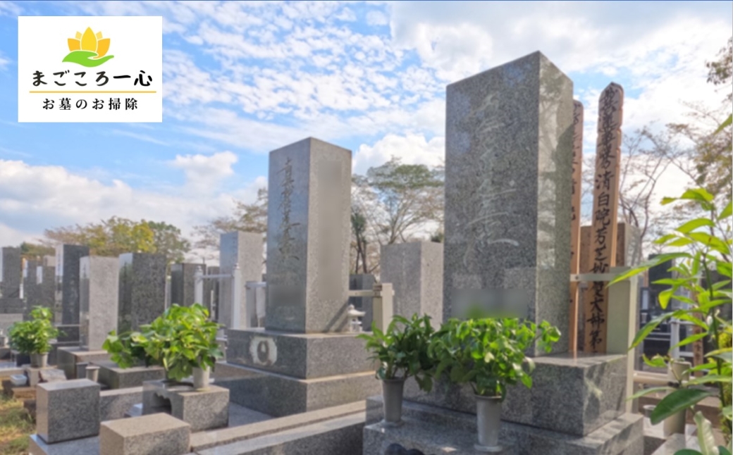 東京都台東区内のお墓掃除代行サービス【年３回分】