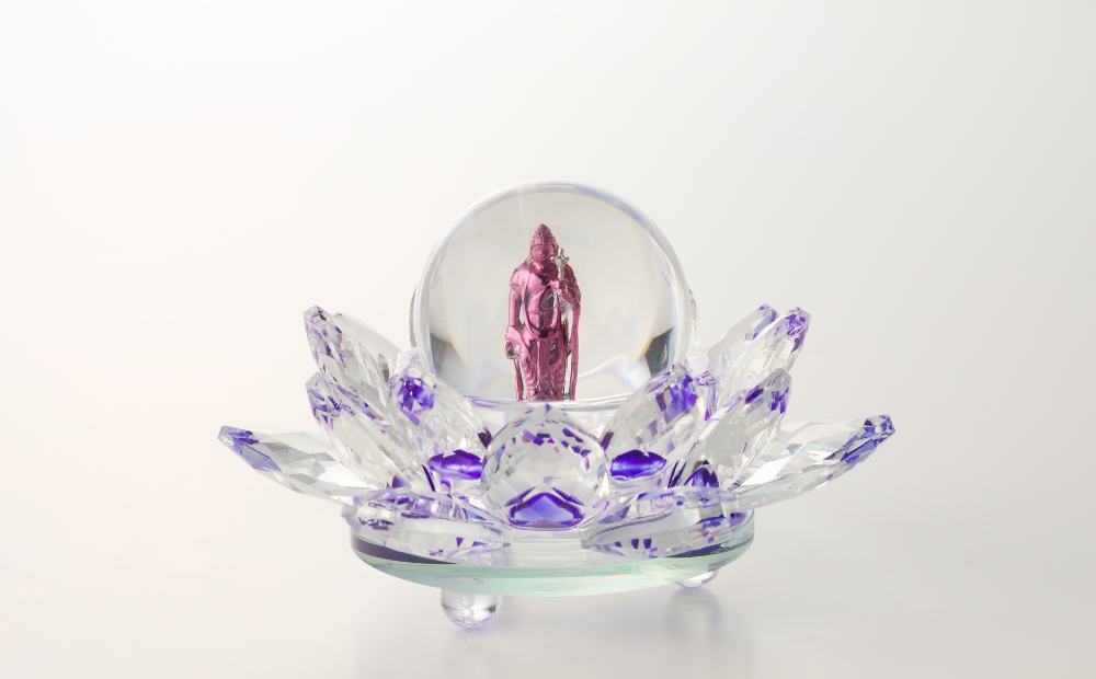 紫色の18金パープルゴールド観音像