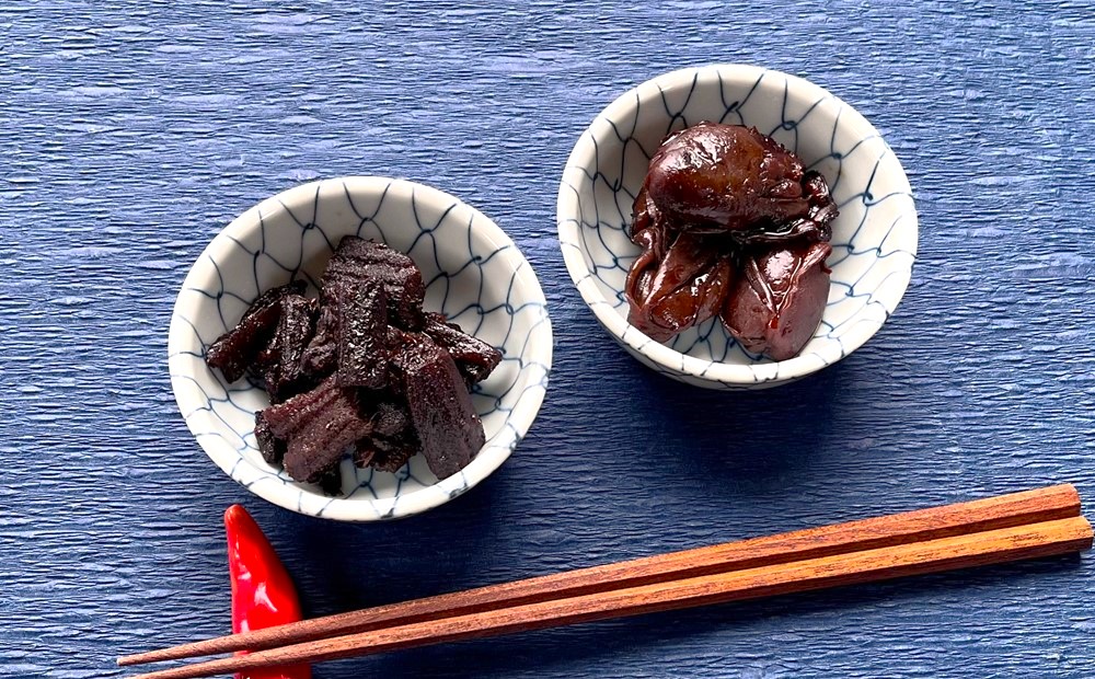 期間限定【柳ばし小松屋】2個入り詰め合わせ（かき佃煮・一と口あなご）