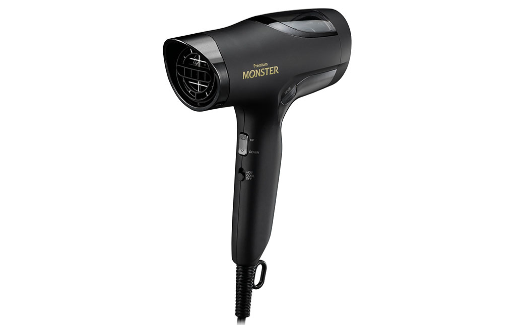 【KOIZUMI】ダブルファンドライヤー BLDCモデル MONSTER (カラー：ブラック) | モンスター Wファン 大風量 速乾 スカルプ メンズ ブラック