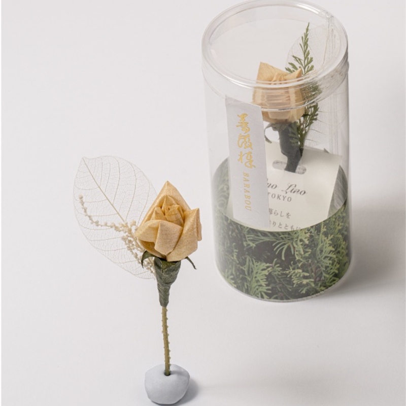 かんなフラワーアート『薔薇棒』