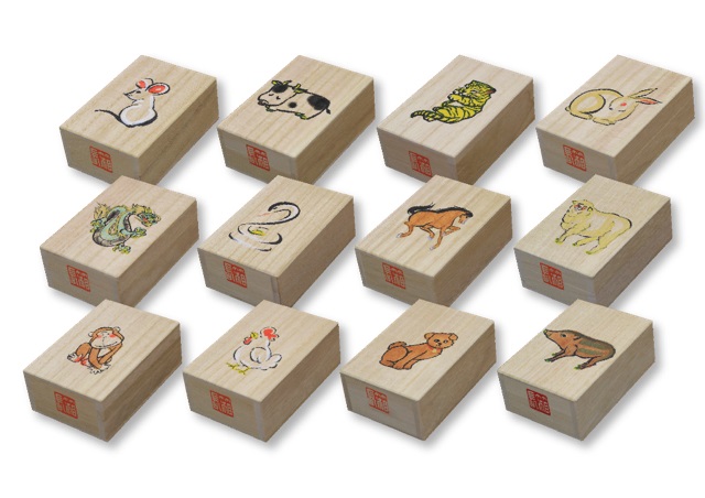 【箱長】干支へその緒入れ (柄：辰（たつ）) 辰（たつ）