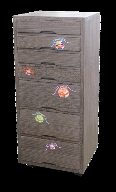 【箱長】キャスター付き七ッ引き出し