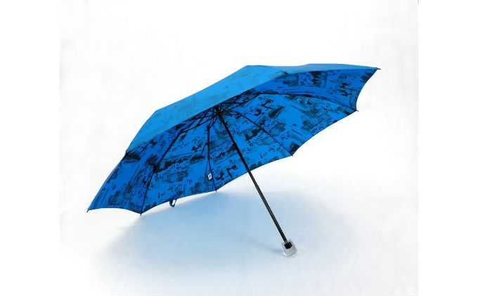 晴雨兼用折傘モンプリュイ・東京 小物 雑貨 婦人用 雨傘 日