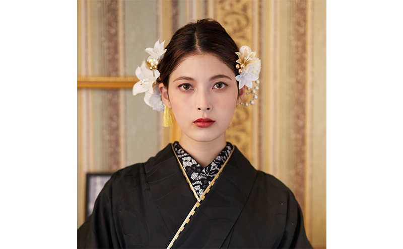 Arenca マドンナリリー No.8354 髪飾り かんざし 花 和装 着物 造花飾り ヘアアクセサリー フラワー 卒業式 卒園式 入園式 入学式 成人式 結婚式 東京 墨田区