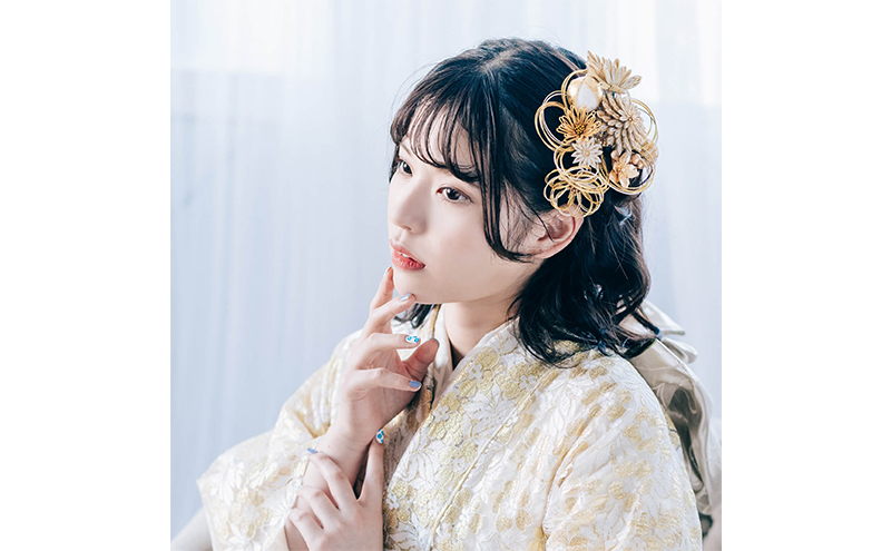 Arenca 麗華爛漫 No.8389 髪飾り かんざし 花 和装 着物 造花飾り ヘアアクセサリー フラワー 卒業式 卒園式 入園式 入学式 成人式 結婚式 東京 墨田区【銀】