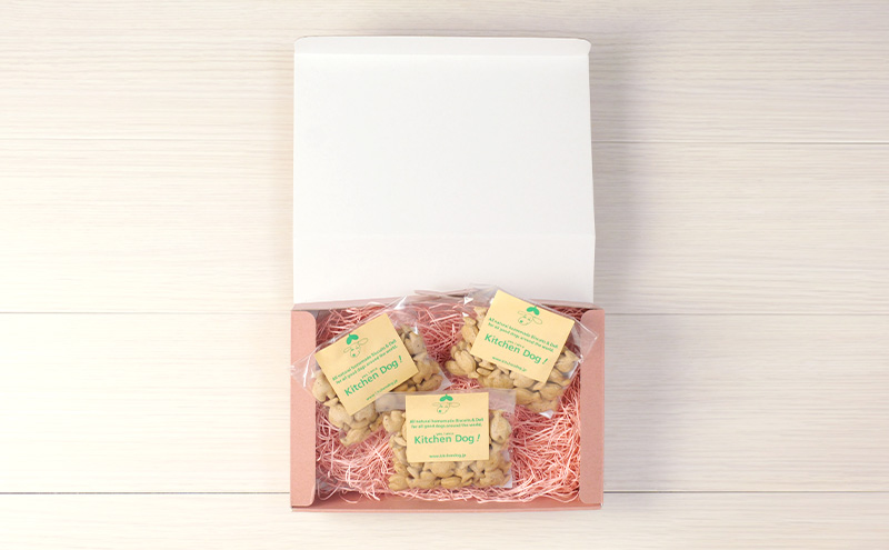 Iriko biscuit いりこビスケット 3パック  犬 おやつ ドッグフード クッキー ビスケット 手作り