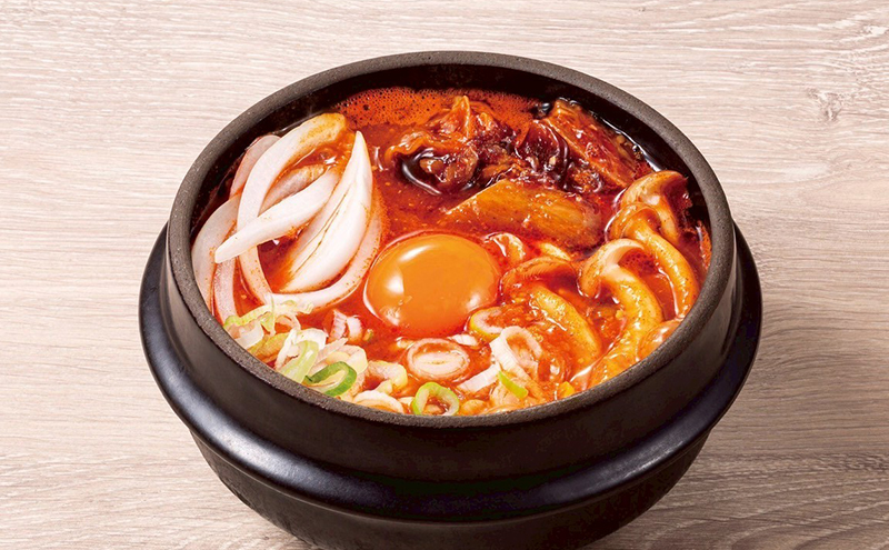 牛すじスンドゥブ 1食セット 味噌スープ 東京純豆腐 大人気 コラーゲン たっぷり 自社製 もみたれ 牛すじ スンドゥブ 韓国料理 東京 大田区