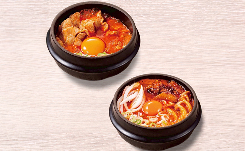 豚スンドゥブ×3食セット 味噌スープ ＆ 牛すじスンドゥブ×3食セット 味噌スープ 計 2種 6食セット 東京純豆腐 定番 豚肉 スタンダード 基本  大人気 コラーゲン たっぷり 自社製 もみたれ 牛すじ スンドゥブ 韓国料理 東京 大田区