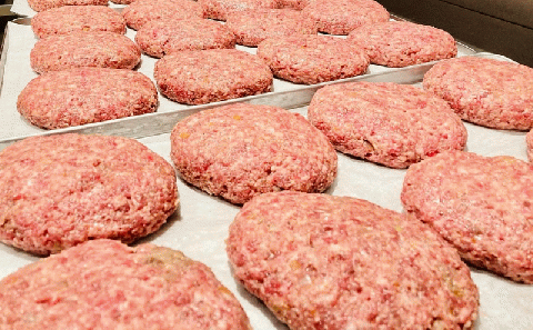 [KINTAN]250g！牛タン入り“ジャンボ”ハンバーグ 8個入り