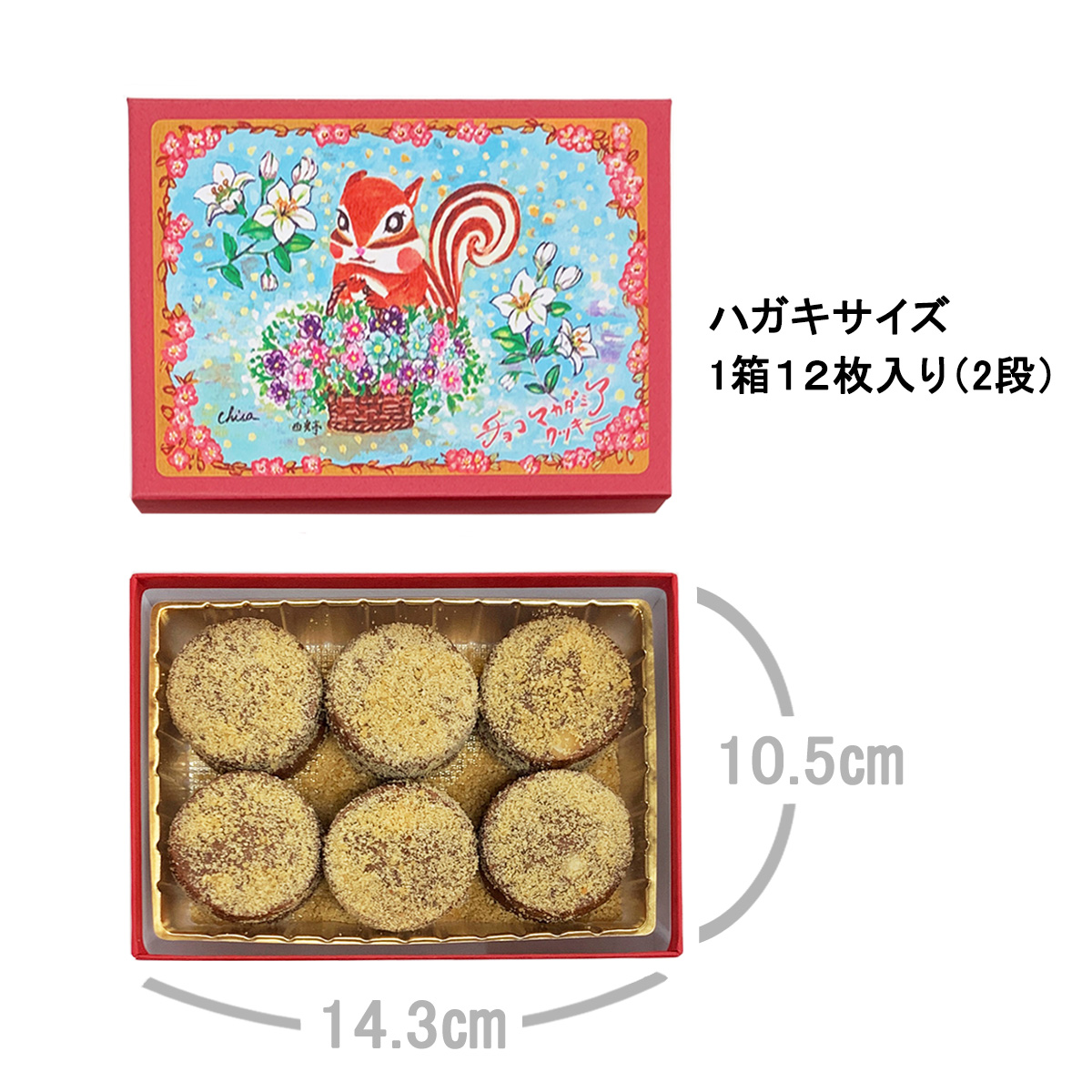 [西光亭]くるみのクッキー＆チョコマカダミアクッキー（各1個／お渡し用のお手提げ袋2袋付）