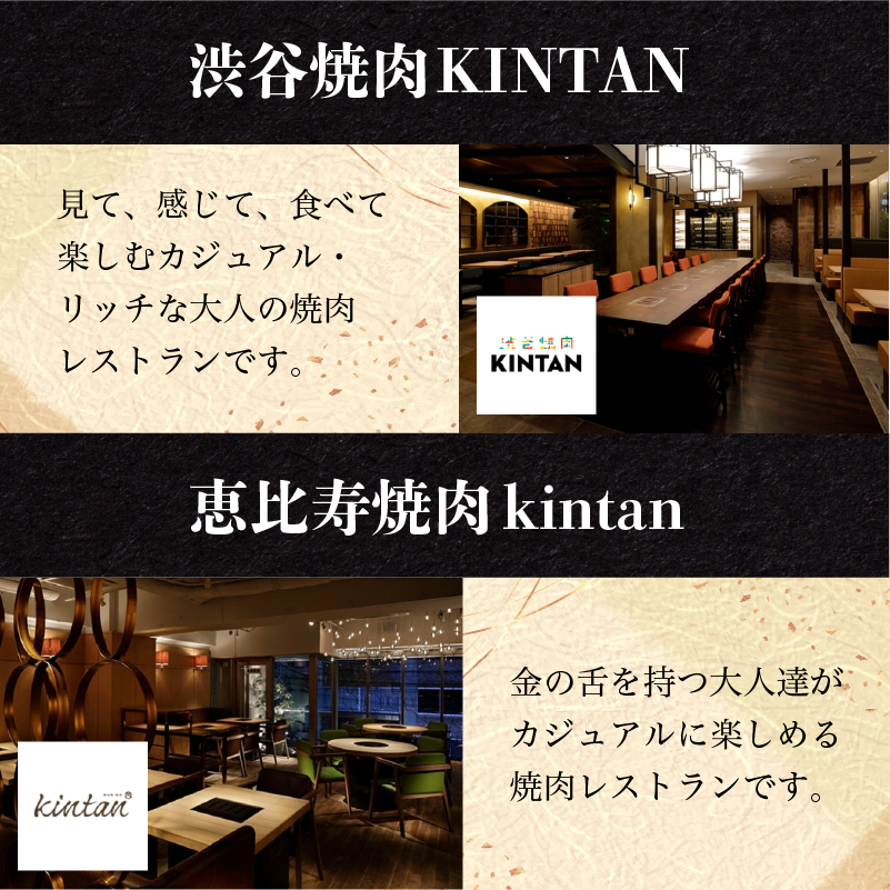 〈ドリンク1杯付き〉渋谷区ふるさと納税限定 KINTANランチ ゴージャスランチ焼肉セットお食事券　(ランチタイム限定)