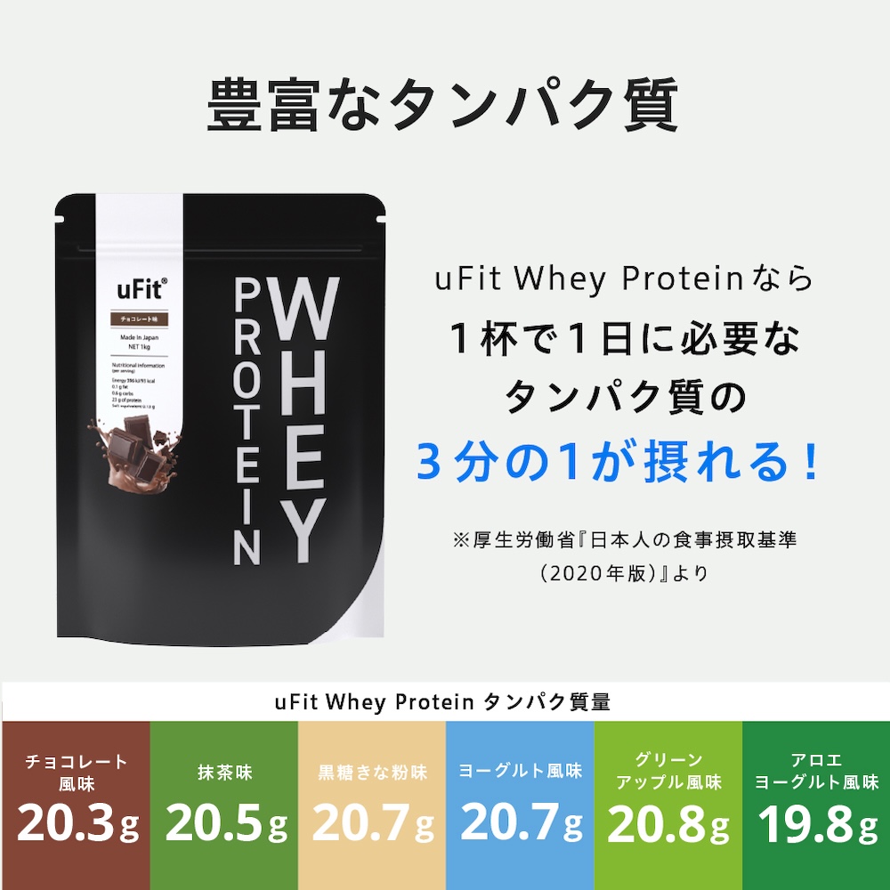 uFit Whey Protein 1kg【抹茶】 【136021-1】
