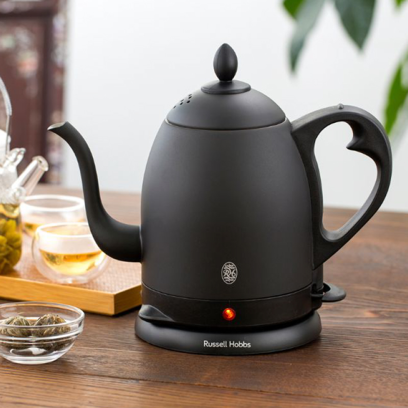 〈Russell Hobbs〉 カフェケトル　0.8　マットブラック 【223004】