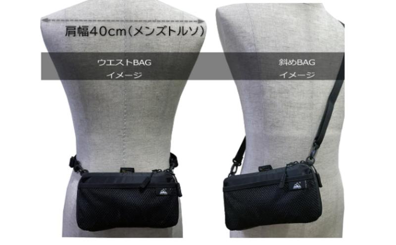 PEAKHUNT ウエストポーチ 2WAY サコッシュ 撥水 防水 超軽量 登山 トラベル ハイキング 旅行 黒 ピークハント