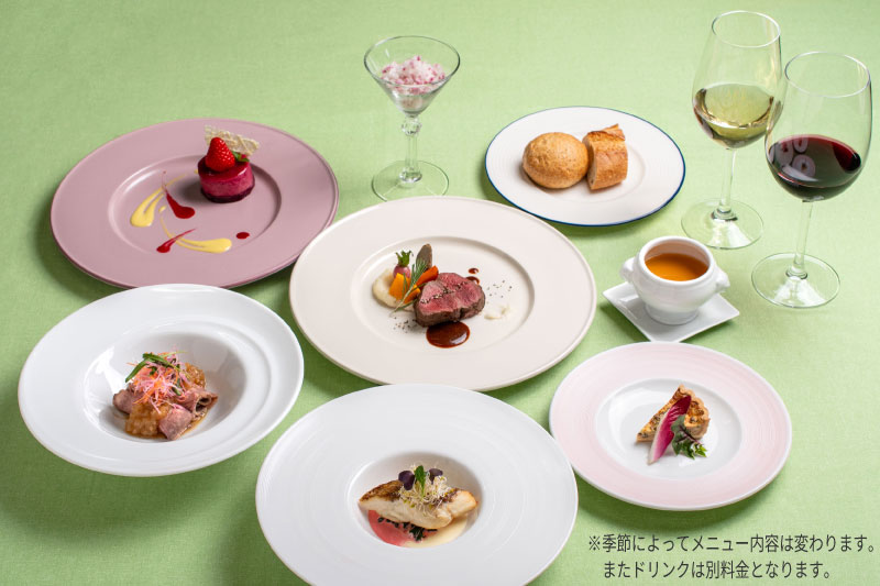【ホテルコンチネンタル府中】直営農場の食材を楽しむ「季節のフルコース」　お食事券　1名様