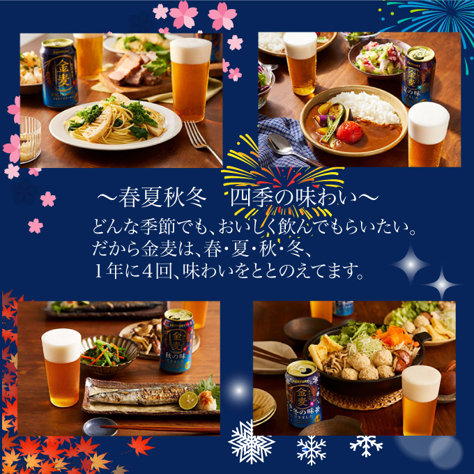 金麦 500ml 缶 24本 サントリー【ギフト 贈り物 お歳暮 お正月 お年賀 お中元 父の日 自宅用 バーベキュー 送料無料 東京都 府中市＜ 沖縄・離島配送不可＞」】A-000-K500-0 【１回お届け】金麦 500ml 缶 24本