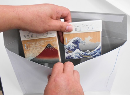 【府中刑務所作業製品】浮世絵コースター 2枚セット