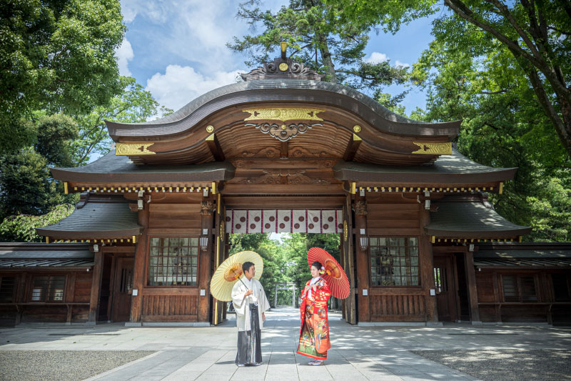 大國魂神社【和装１点】ウエディング　ロケーション撮影プラン