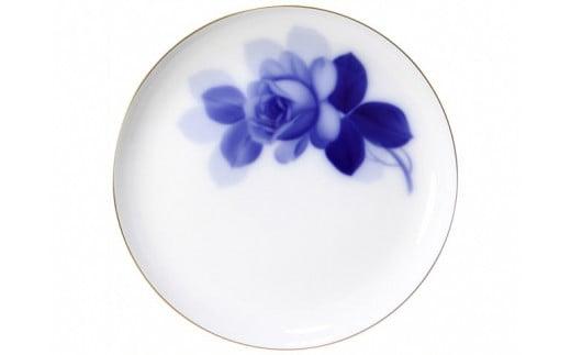 23cmプレート＆19cmスープ皿ペアセット（ブルーローズ）＜大倉陶園＞