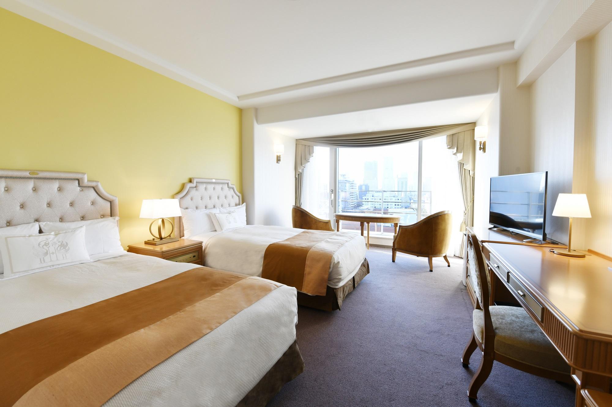 ホテルニューグランド グランドクラブフロア ツインルーム ペア宿泊券（1泊朝食付）｜人気 老舗 ホテル 最上級 絶景ビュー｜神奈川県 横浜市