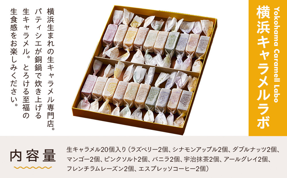 【横浜キャラメルラボ】横濱生キャラメル　アソートBOX20個入【高島屋選定品】