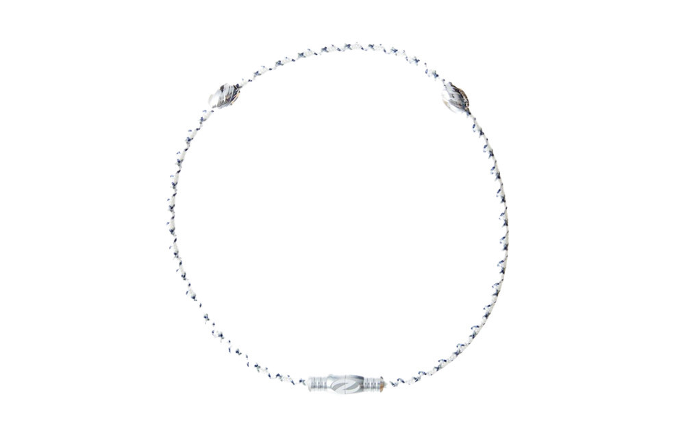 【Mサイズ】ザオラル・リカバリーネックレス　WH/SI｜横浜市 Mサイズ 健康アクセサリー 血行促進 回復力向上 パフォーマンスアップ