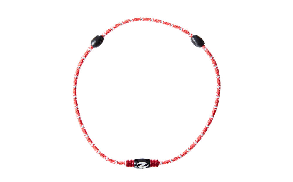 【Lサイズ】ザオラル・リカバリーネックレス　RD/BK | 横浜市 Lサイズ 健康アクセサリー 血行促進 回復力向上 パフォーマンスアップ