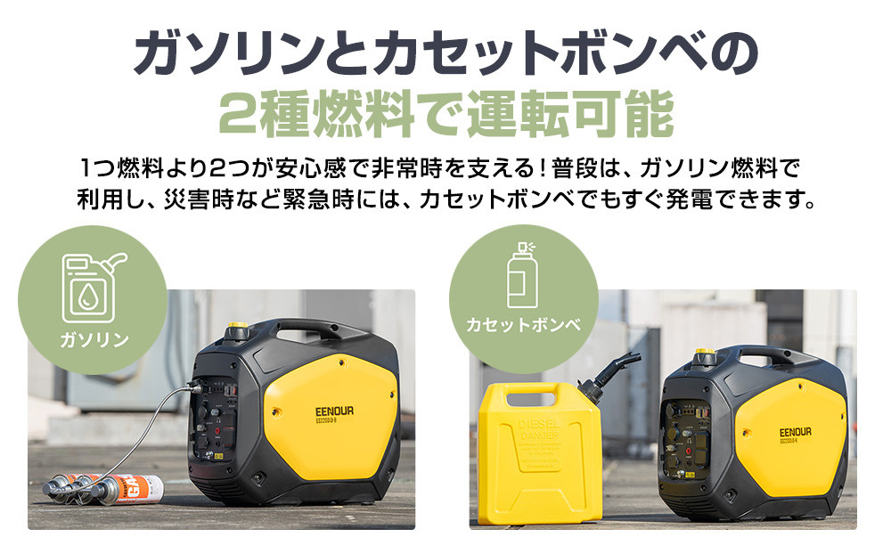【EENOUR】発電機GS2200 iD-B