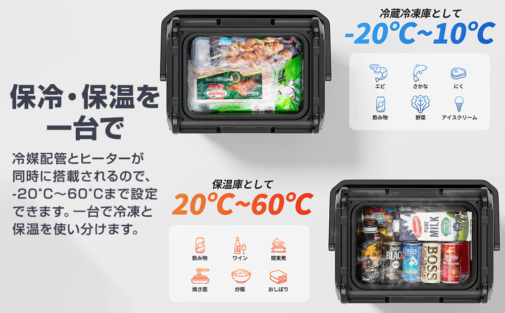 【EENOUR】車載冷蔵庫D18PRO