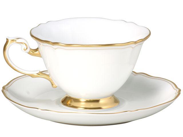 カップ＆ソーサーペアセット（ホワイトマスターピース）＜大倉陶園＞