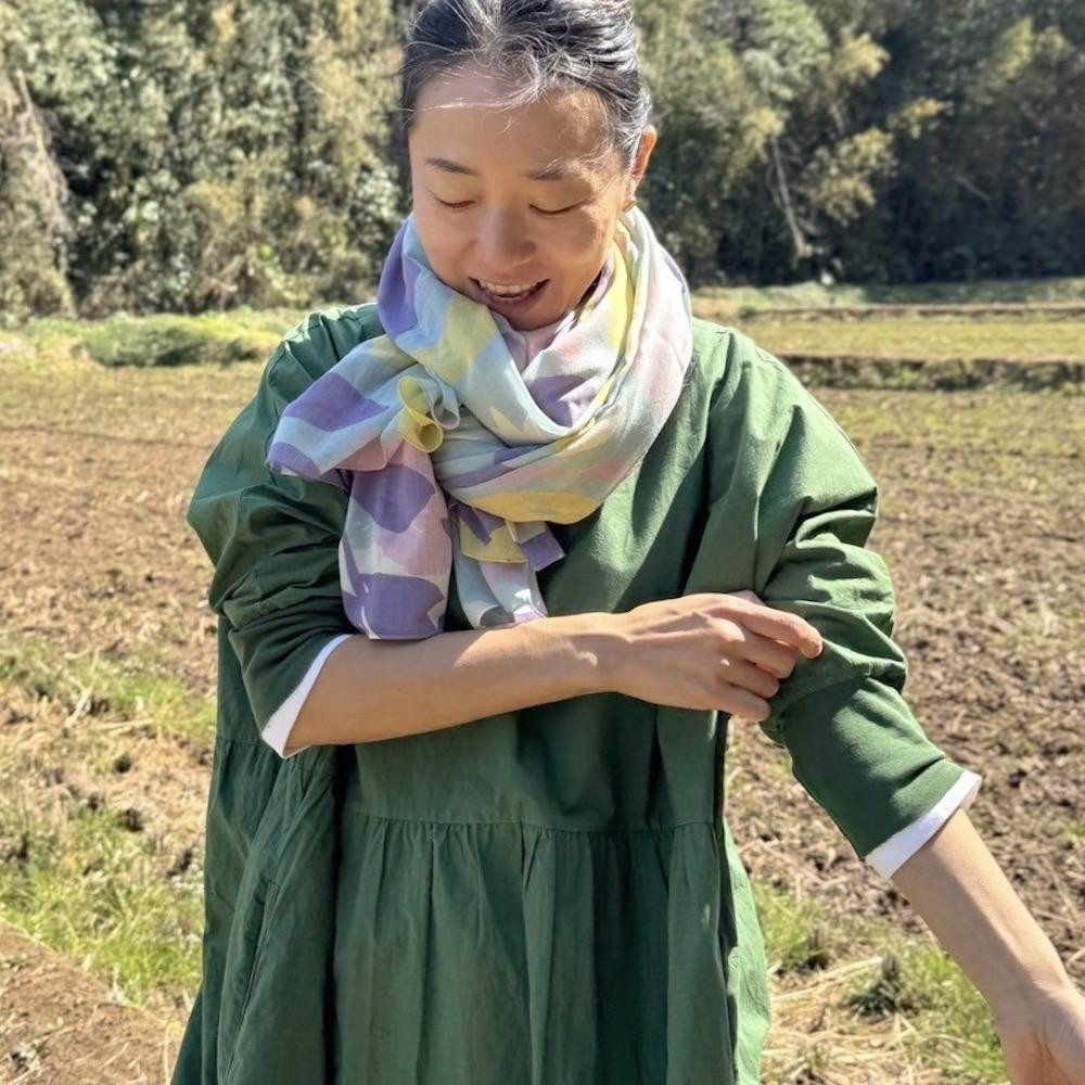 ストール「テンキ」うららか（コットンシフォン100％） 1枚