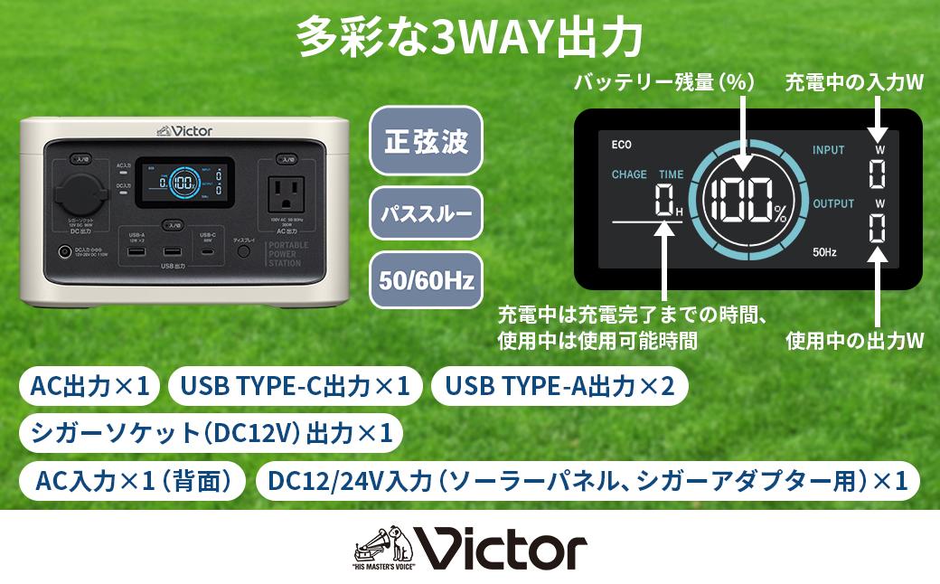 Victor ポータブル電源（容量256Wh） BN-RF250 | 防災 アウトドア