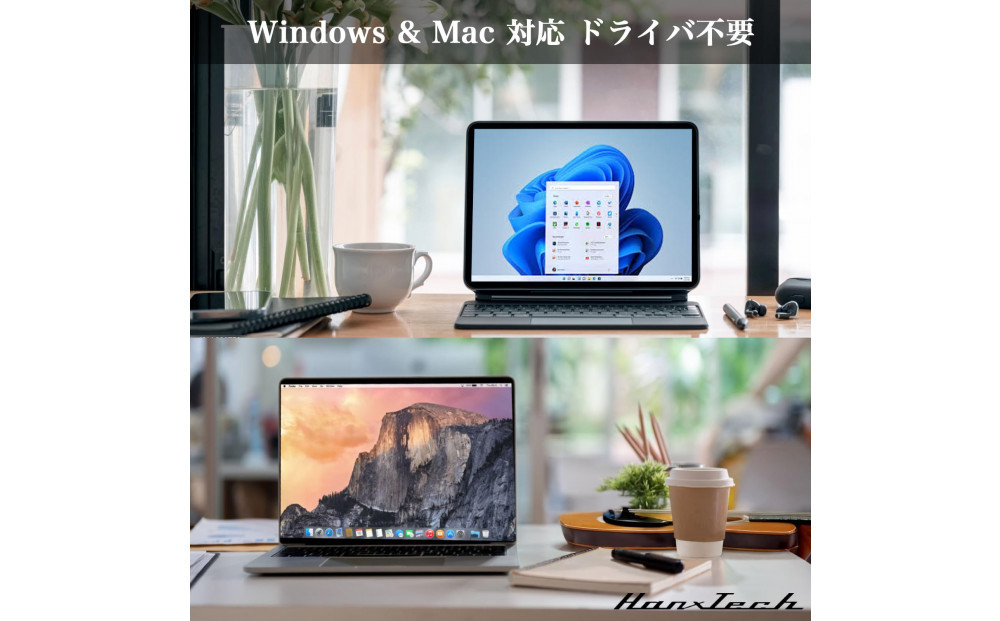 Hanx-Tech USBC VGA変換アダプタ　HT-CV50GY
